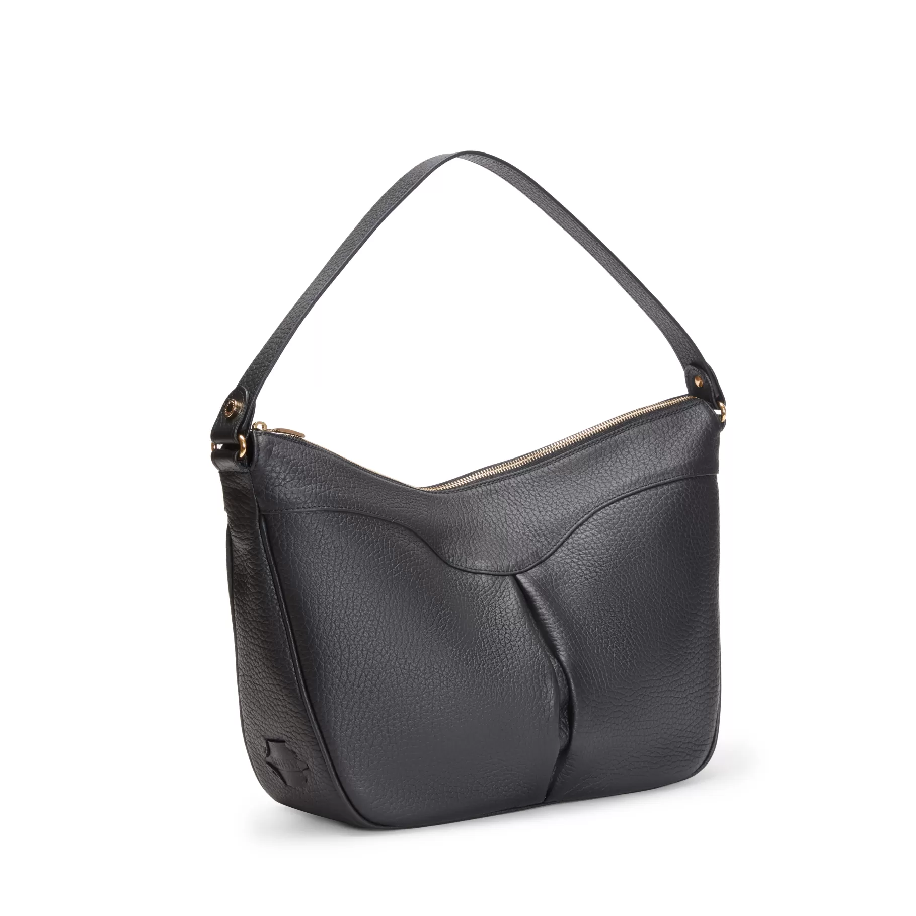 Outlet Fratelli Rossetti Shoulder bag Claire in pelle colore nero-
