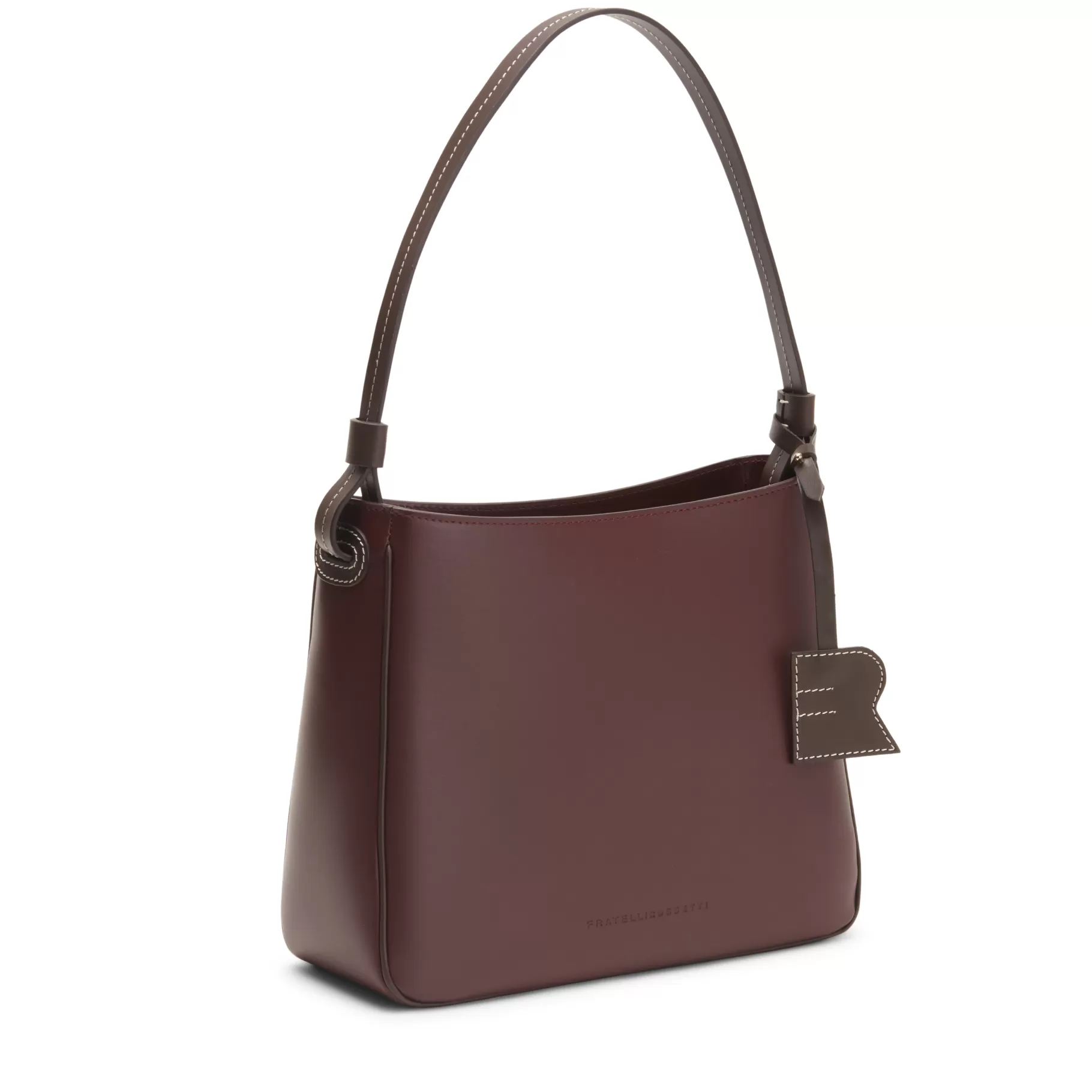Outlet Fratelli Rossetti Shoulder bag Royal in pelle colore bruciato-