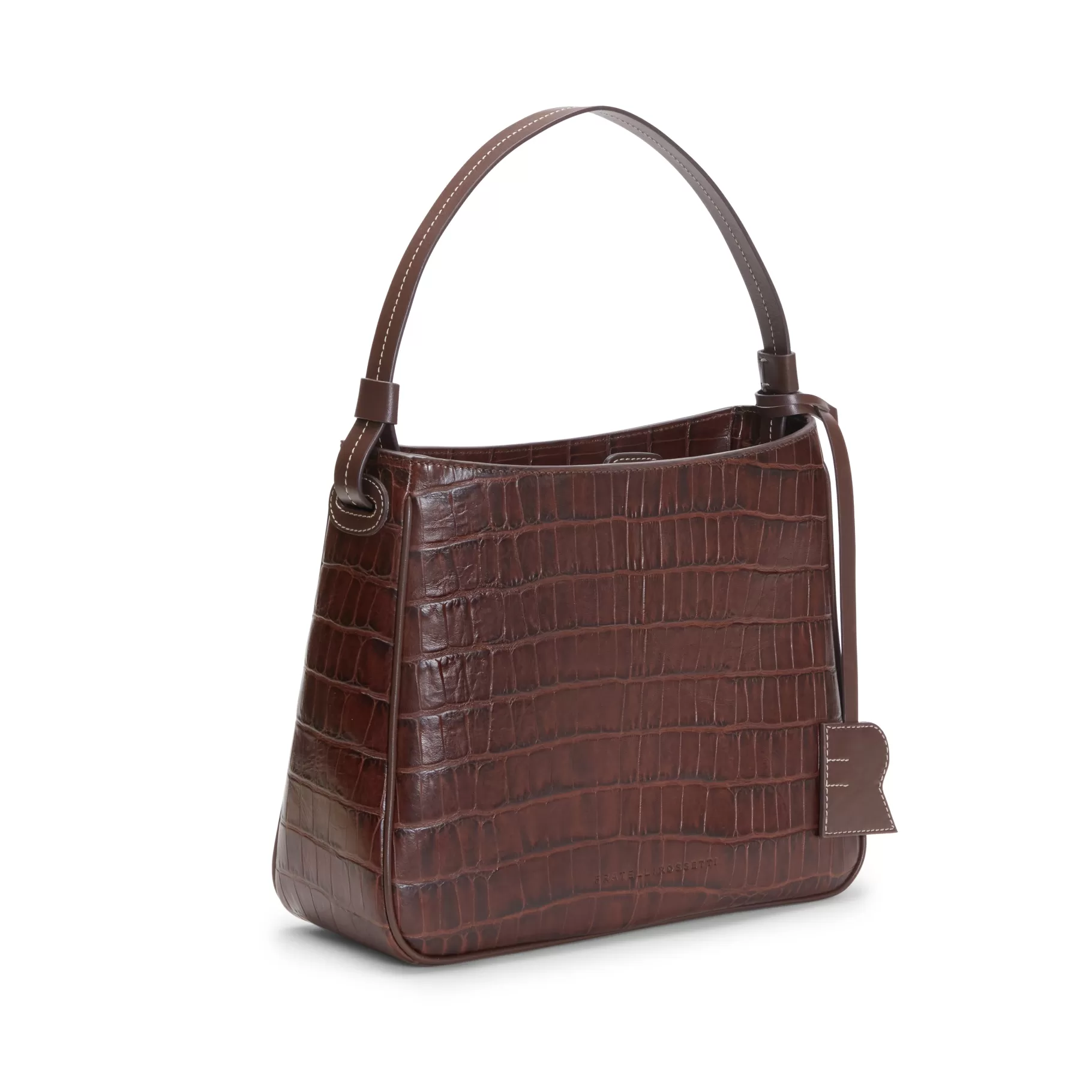 Sale Fratelli Rossetti Shoulder bag Royal in pelle colore marrone-