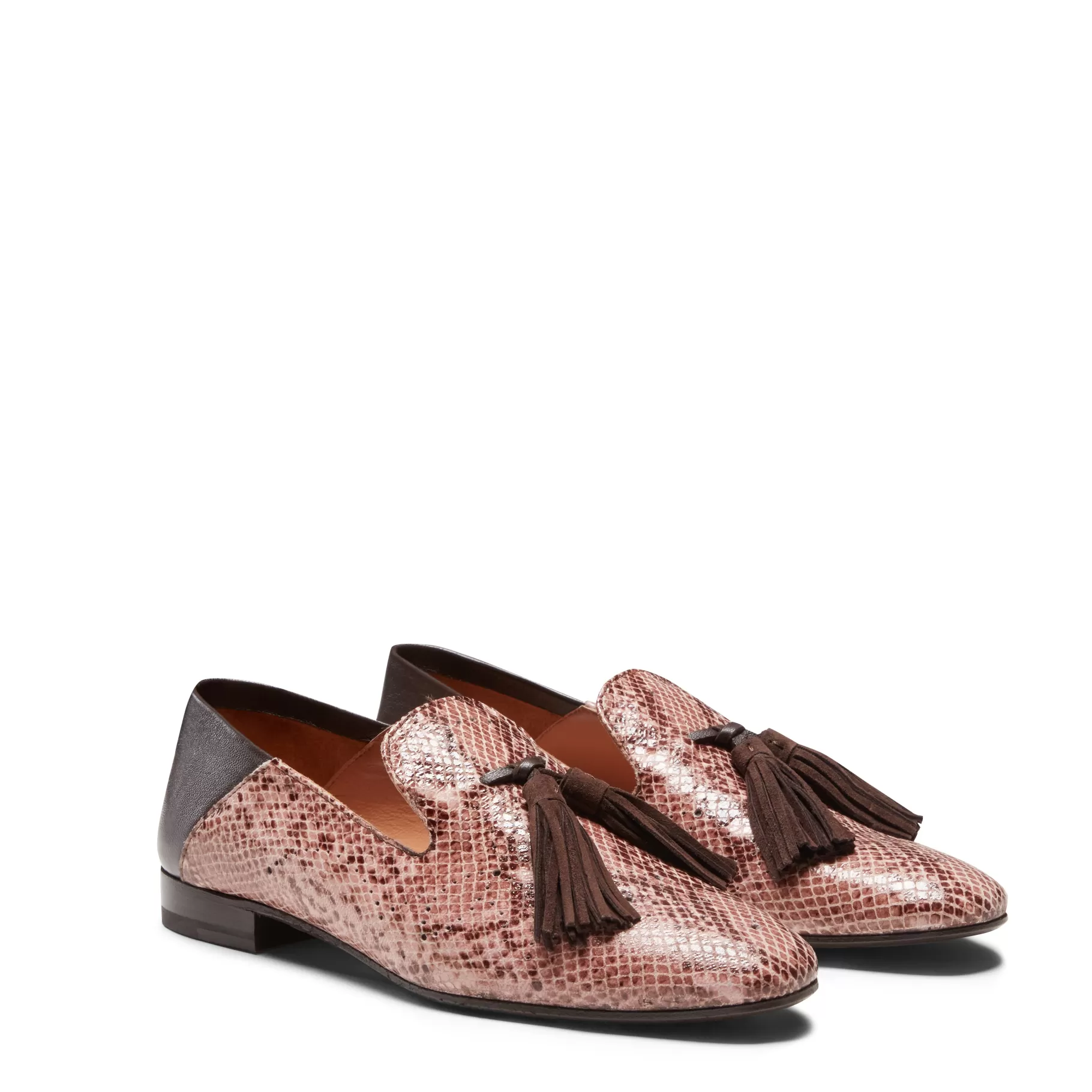Fashion Fratelli Rossetti Slipper Hobo in pelle colore - Cipria