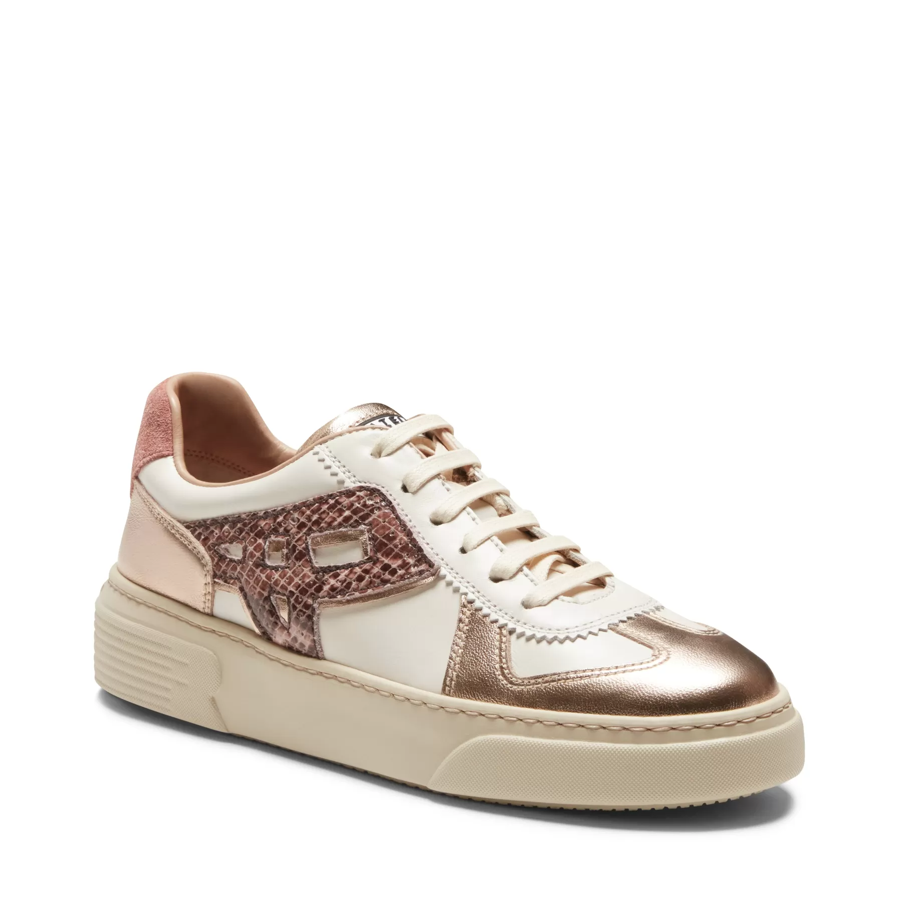 New Fratelli Rossetti Sneaker da donna in pelle colore bianco - Riso