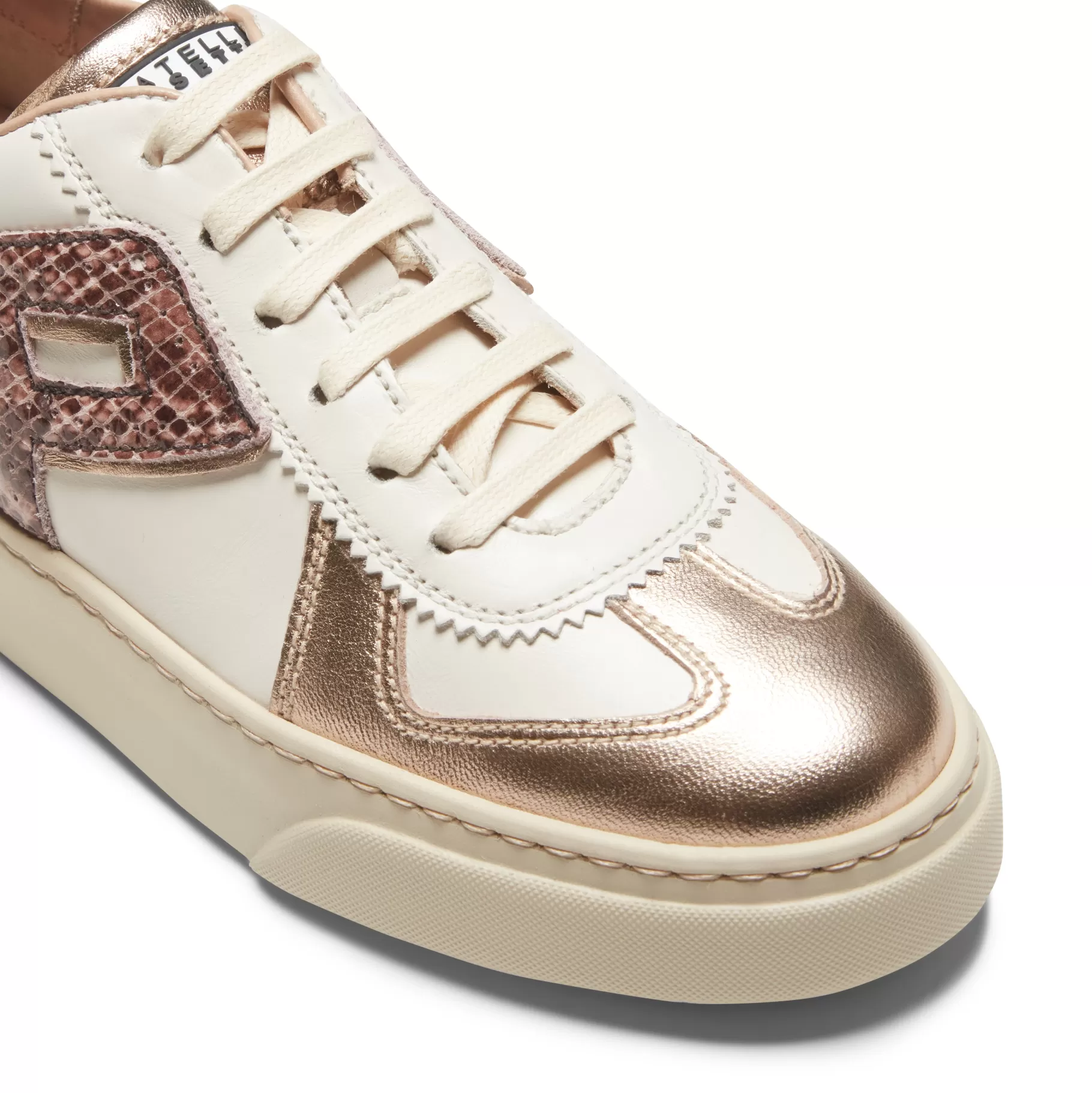 New Fratelli Rossetti Sneaker da donna in pelle colore bianco - Riso