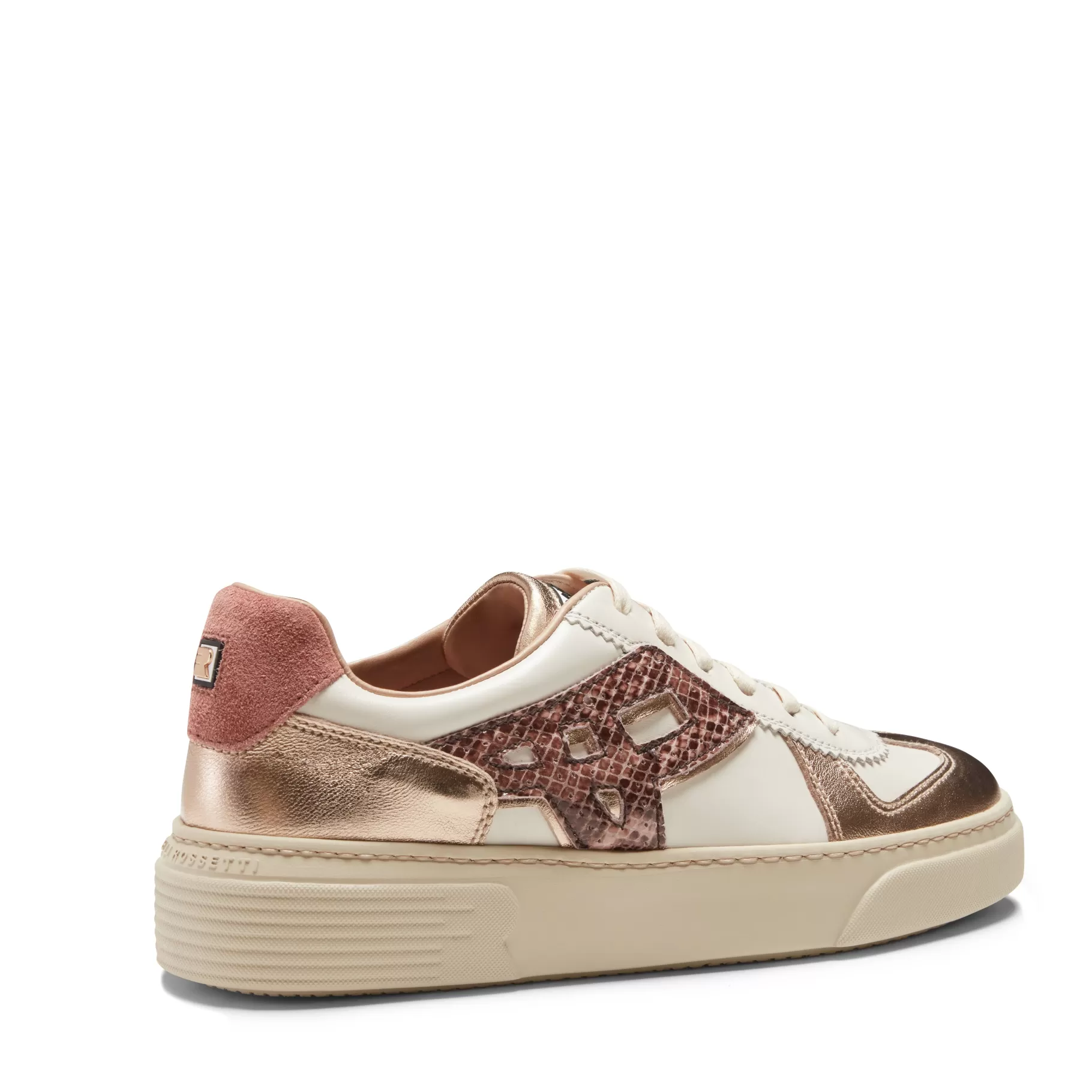 New Fratelli Rossetti Sneaker da donna in pelle colore bianco - Riso