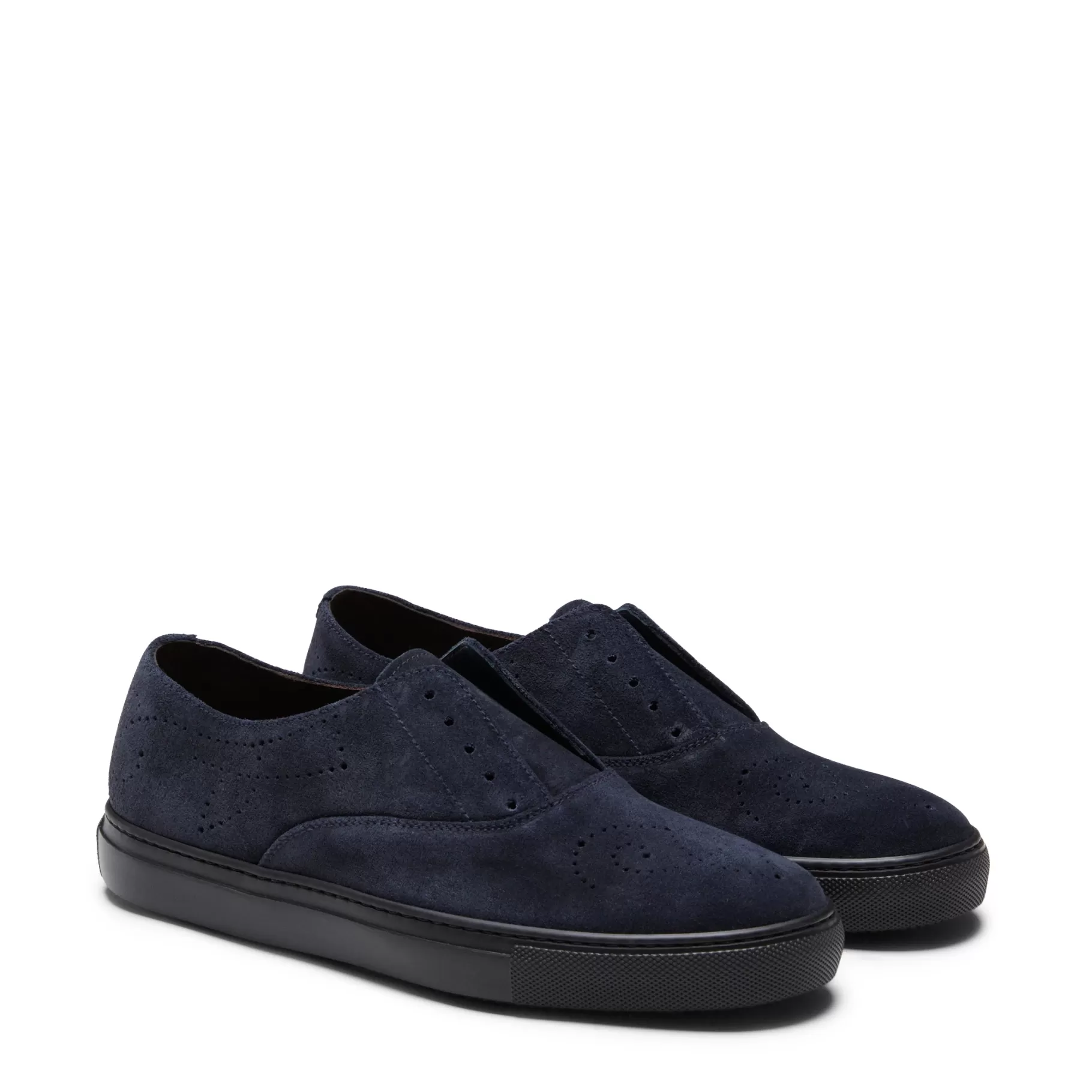 Store Fratelli Rossetti Sneaker Hobo Sport in suede colore blu - Marine