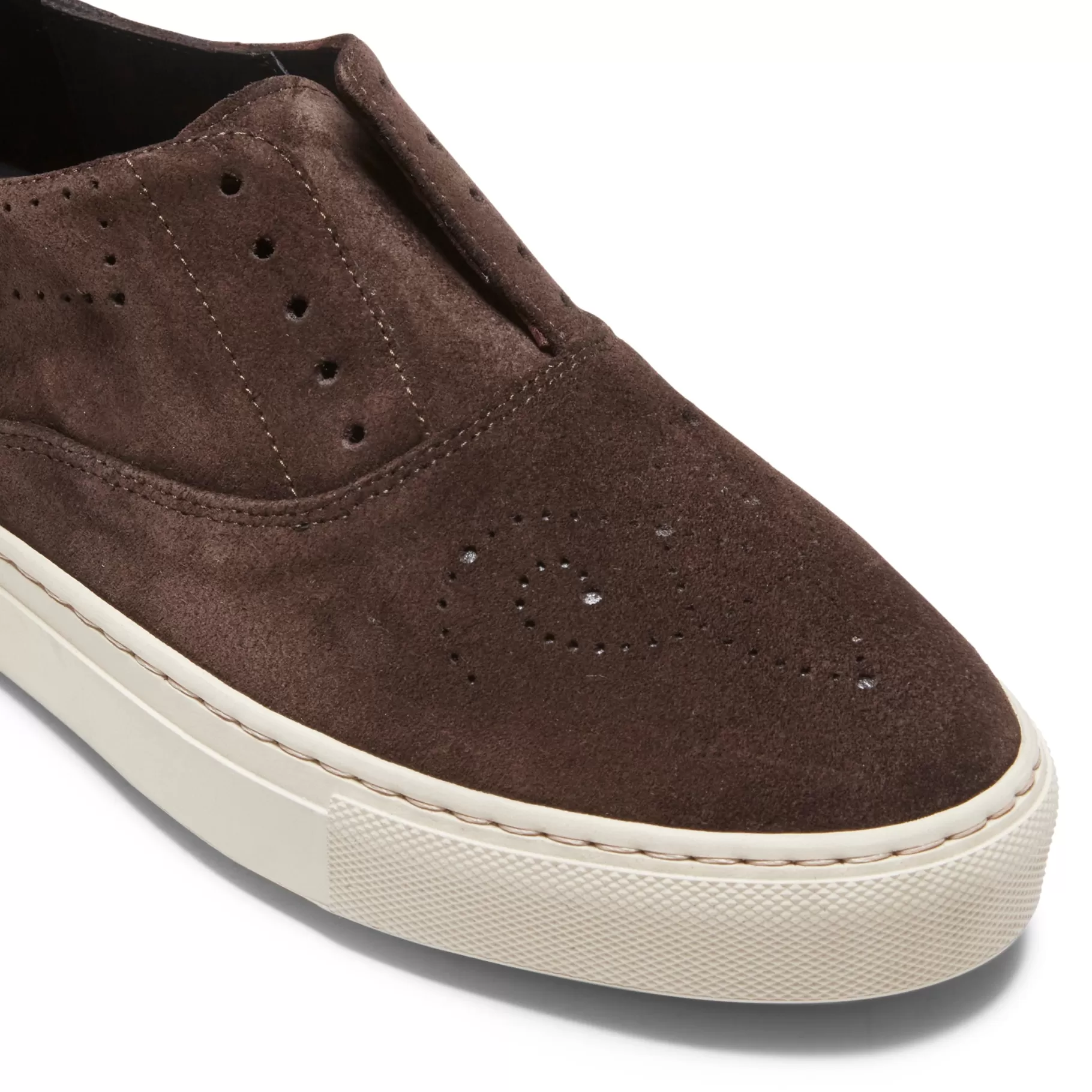 Shop Fratelli Rossetti Sneaker Hobo Sport in suede colore - Cacao