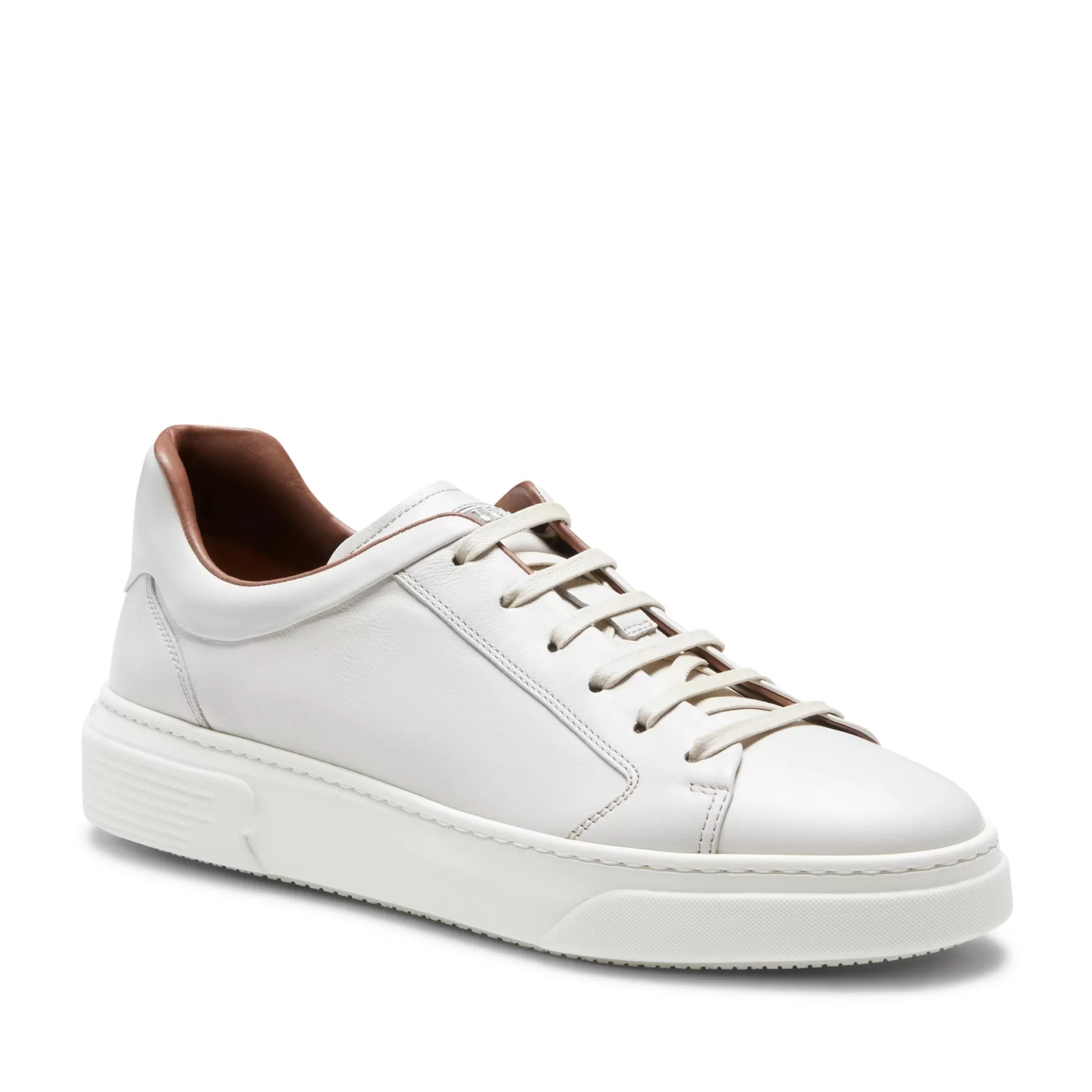 Shop Fratelli Rossetti Sneaker in pelle colore - Latte