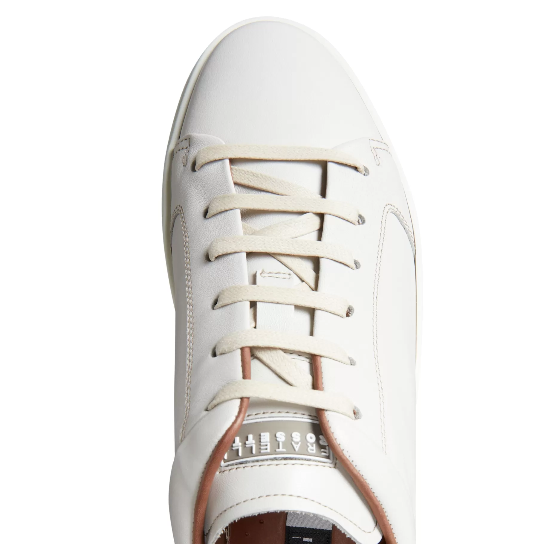 Shop Fratelli Rossetti Sneaker in pelle colore - Latte