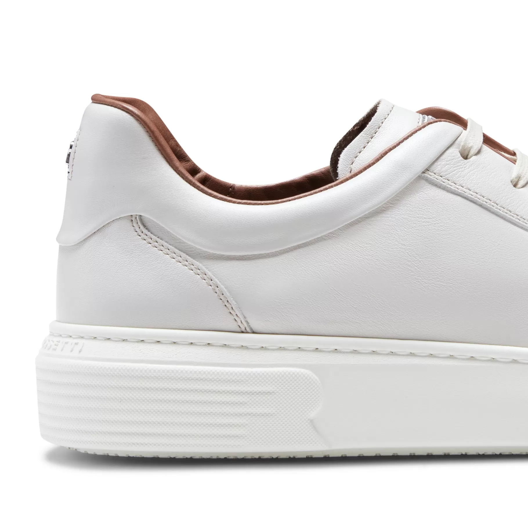 Shop Fratelli Rossetti Sneaker in pelle colore - Latte
