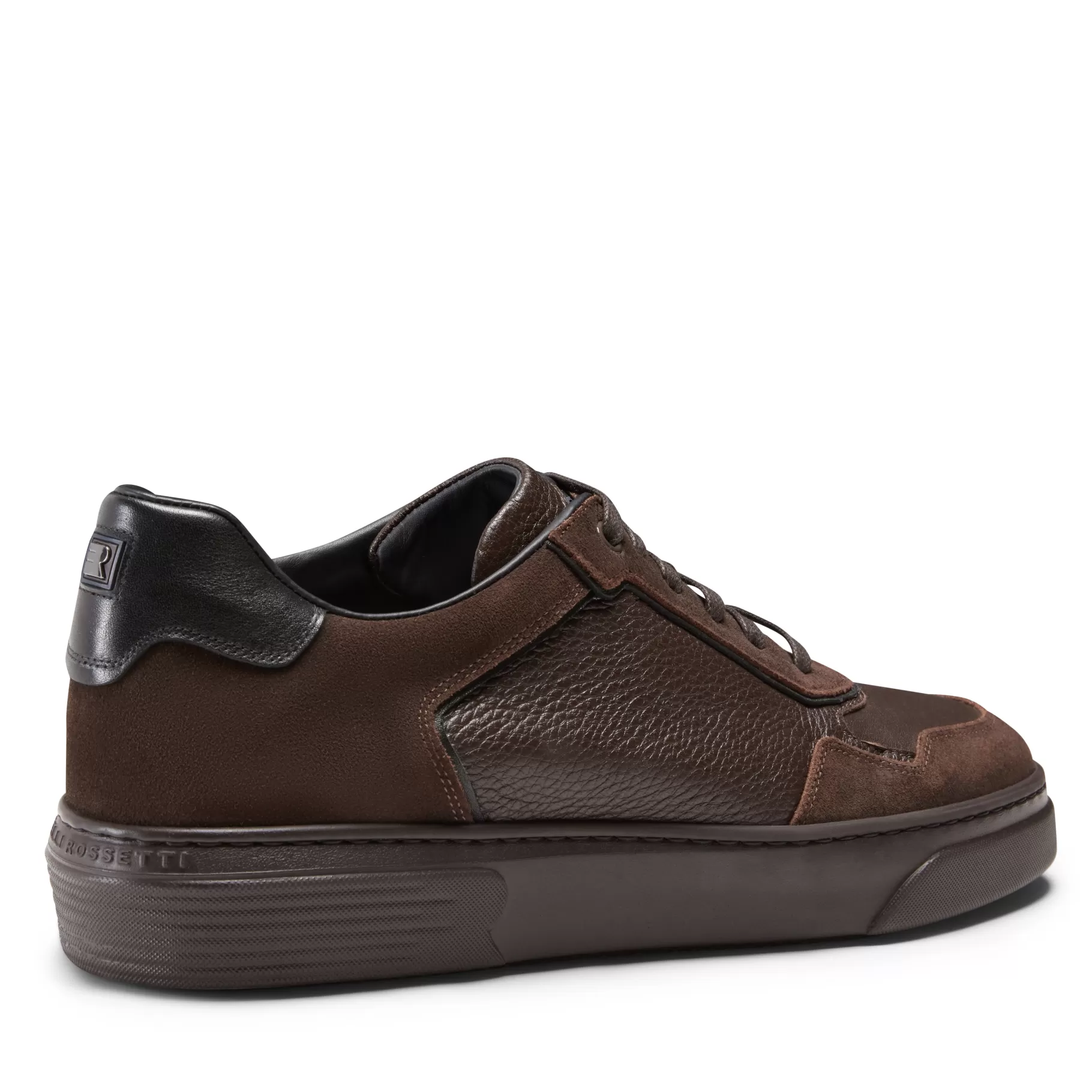 Best Sale Fratelli Rossetti Sneaker in pelle di cervo e suede colore marrone- Ebano