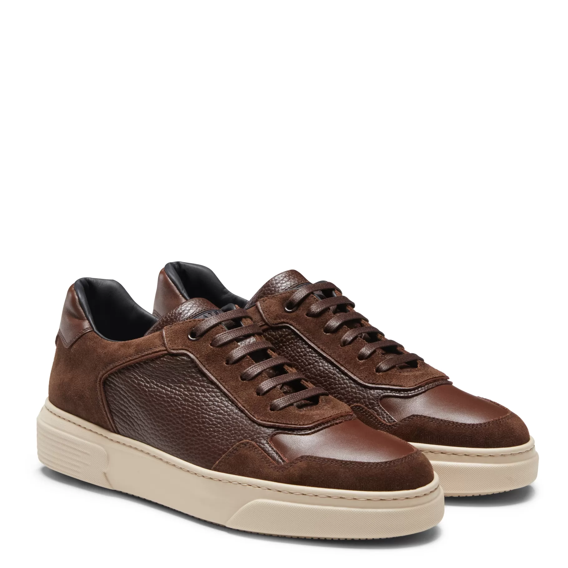 Hot Fratelli Rossetti Sneaker in pelle e suede colore marrone- Marronescuro