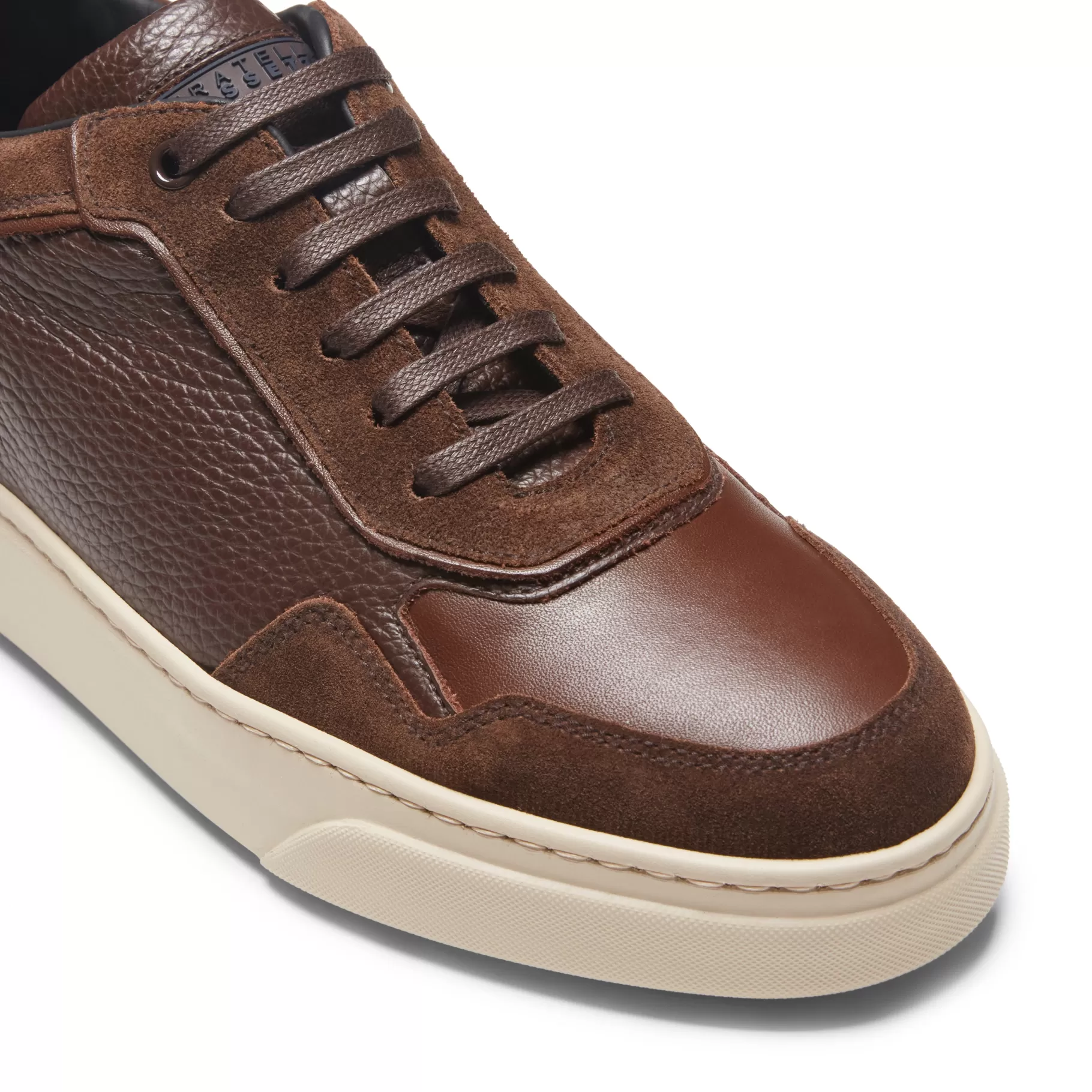 Hot Fratelli Rossetti Sneaker in pelle e suede colore marrone- Marronescuro