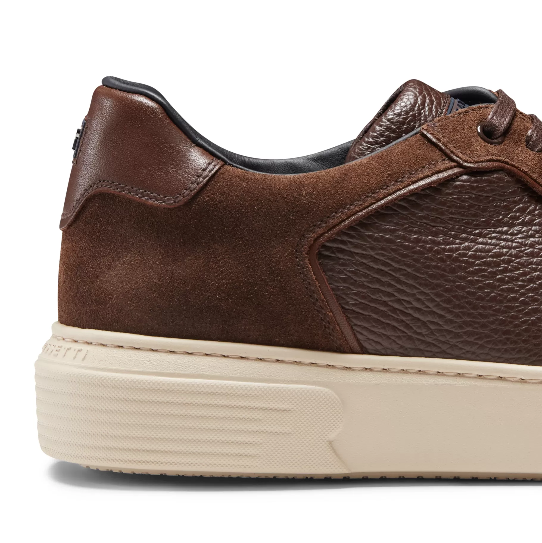 Hot Fratelli Rossetti Sneaker in pelle e suede colore marrone- Marronescuro