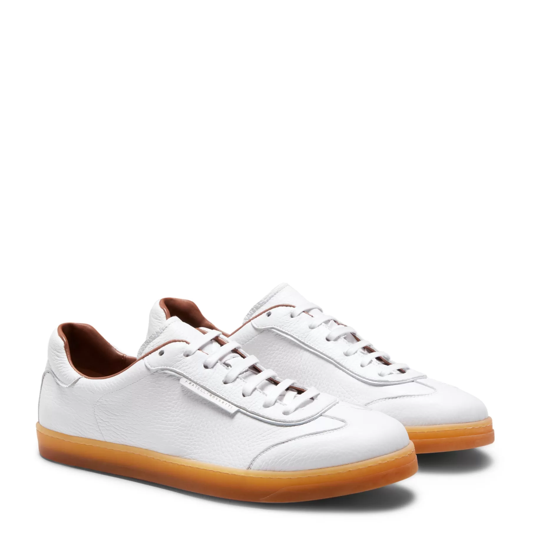 Sale Fratelli Rossetti Sneaker in pelle- Bianco