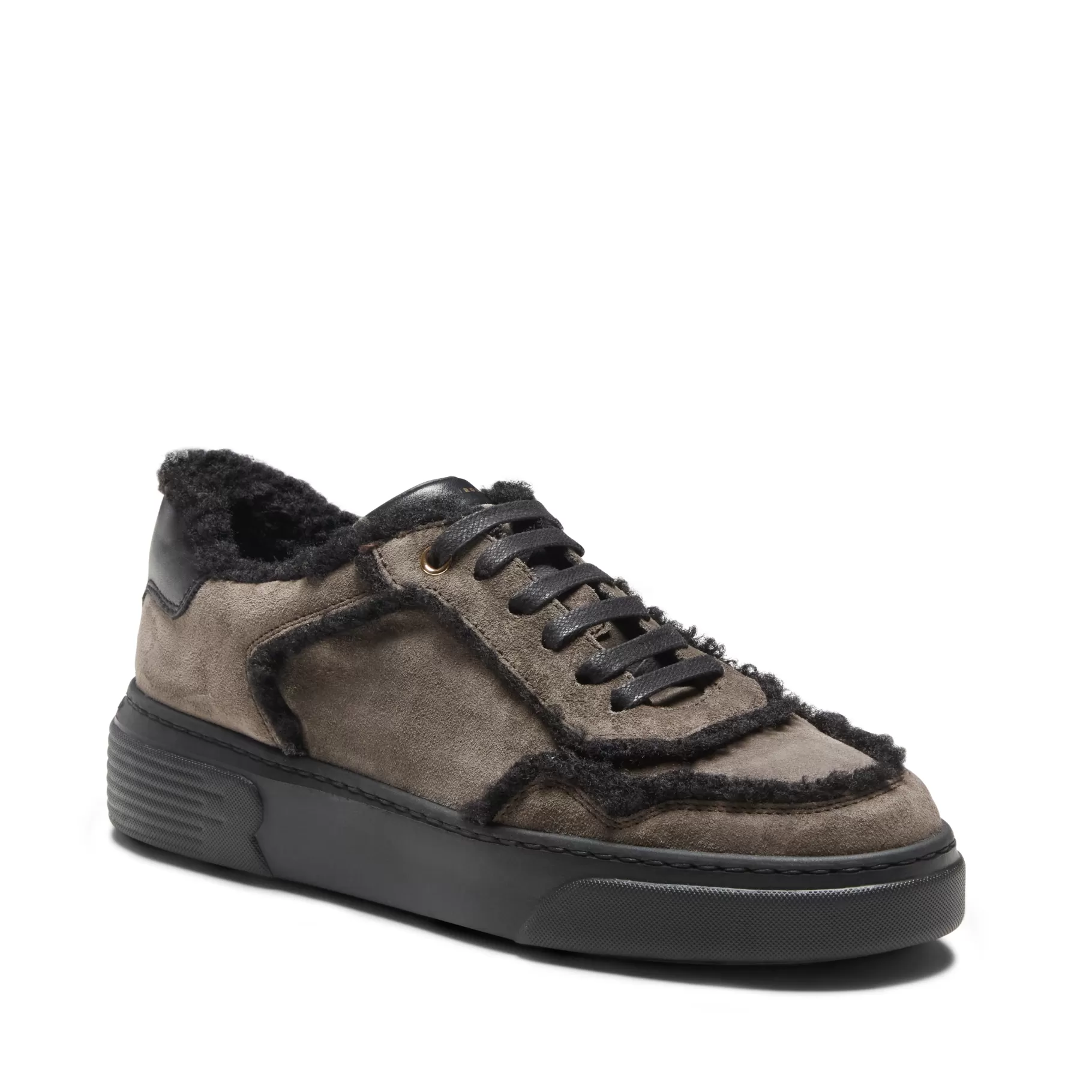 Outlet Fratelli Rossetti Sneaker in suede colore grigio - Acciaio