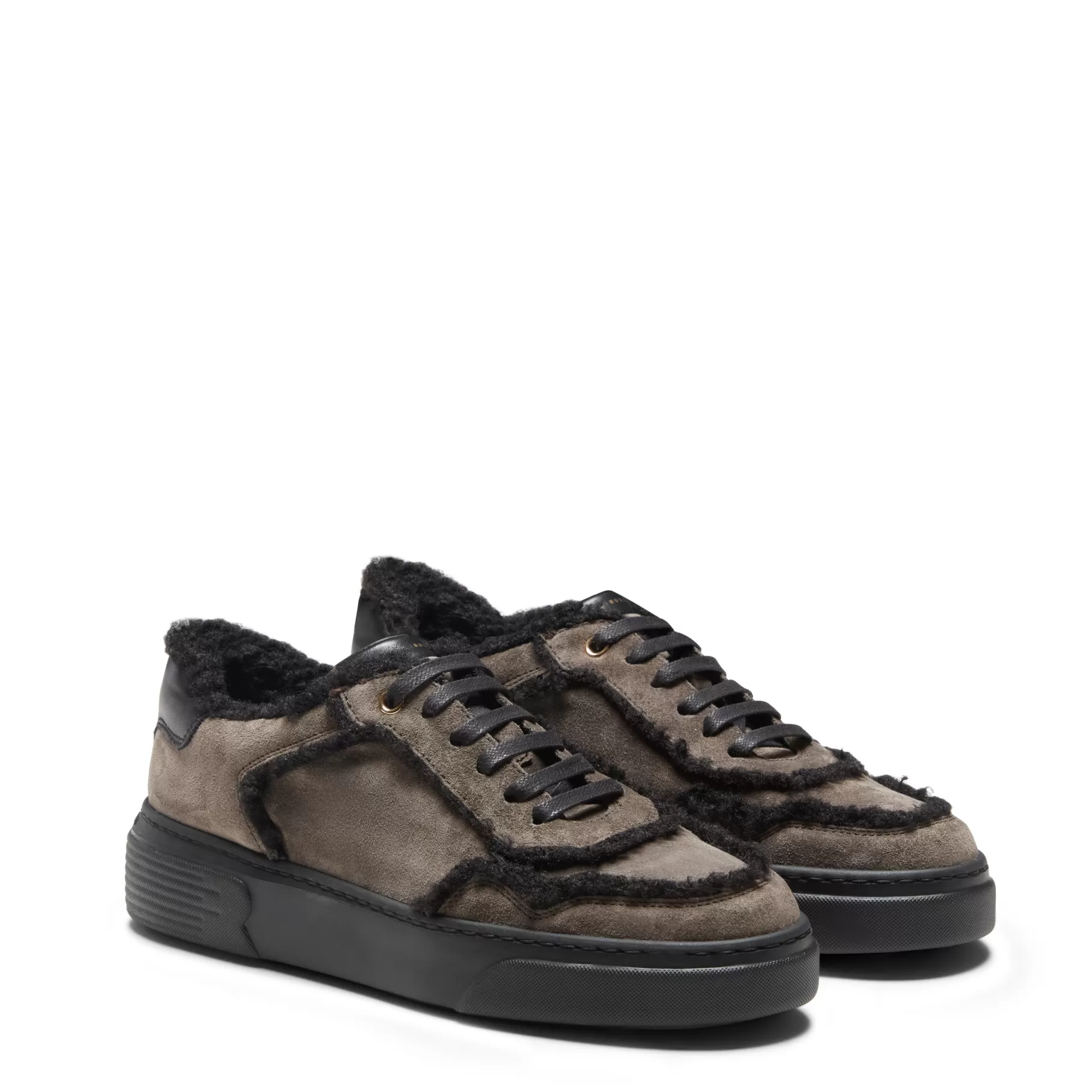 Outlet Fratelli Rossetti Sneaker in suede colore grigio - Acciaio