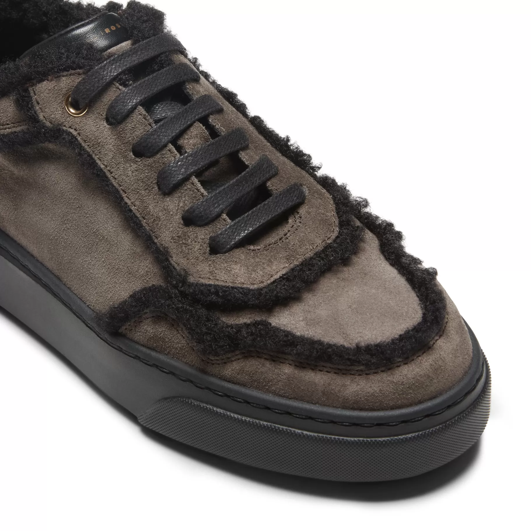 Outlet Fratelli Rossetti Sneaker in suede colore grigio - Acciaio