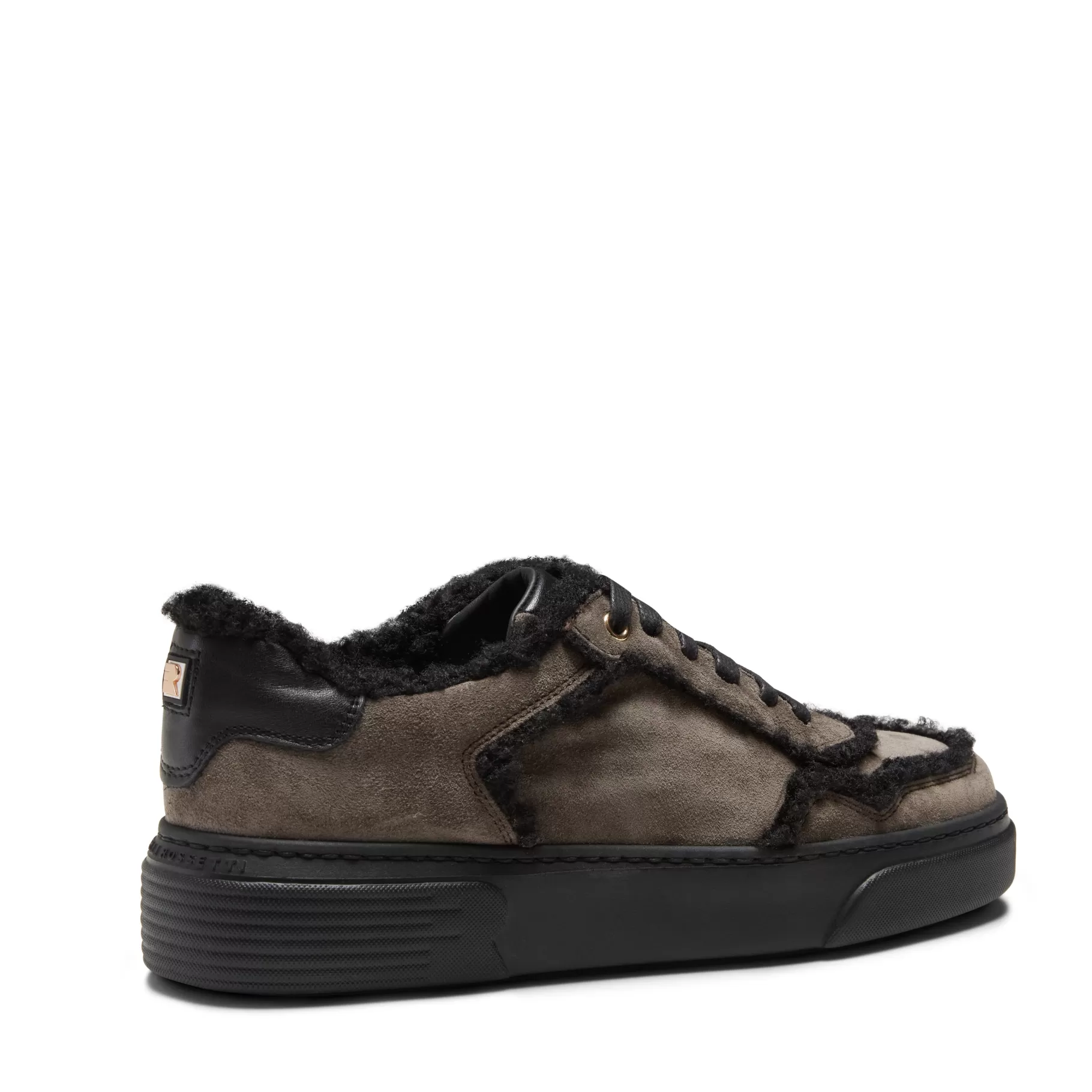 Outlet Fratelli Rossetti Sneaker in suede colore grigio - Acciaio