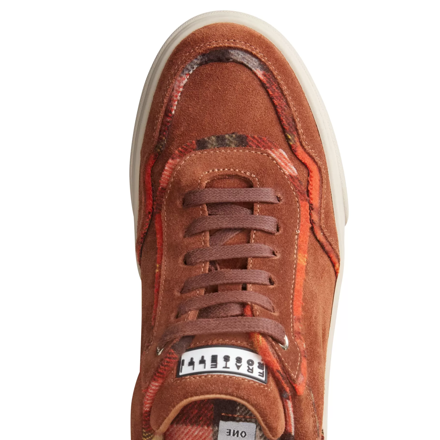 Best Fratelli Rossetti Sneaker in suede con profili Tartan da donna colore - Bruciato