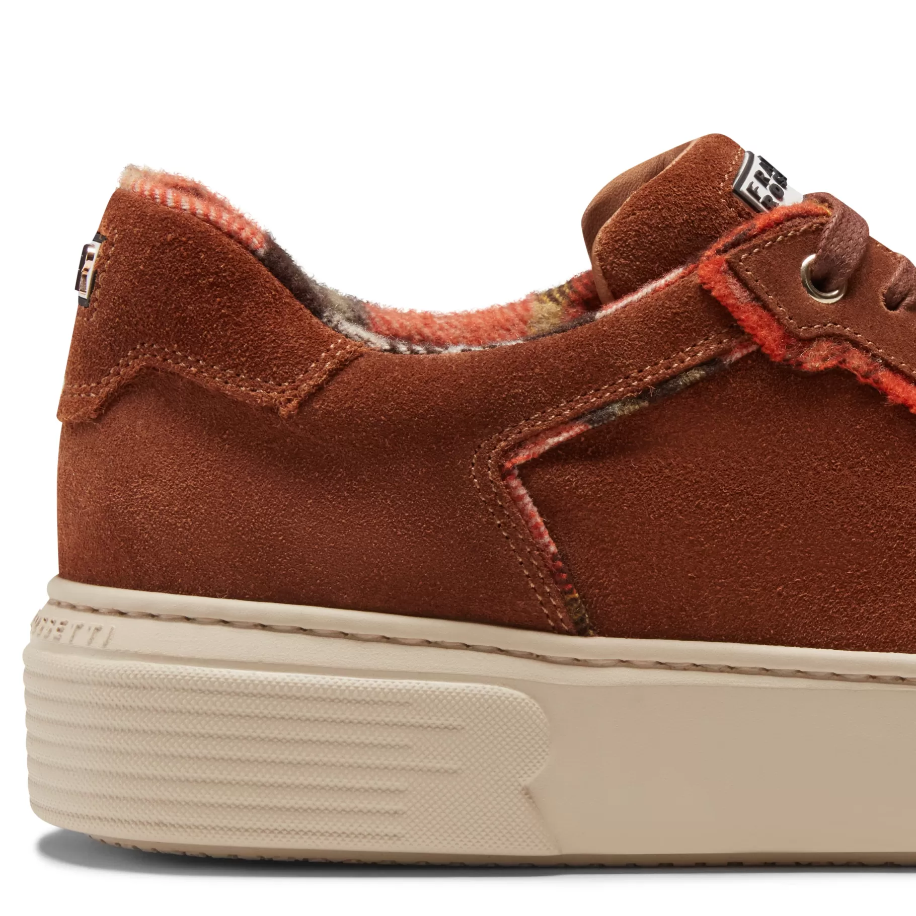 Best Fratelli Rossetti Sneaker in suede con profili Tartan da donna colore - Bruciato