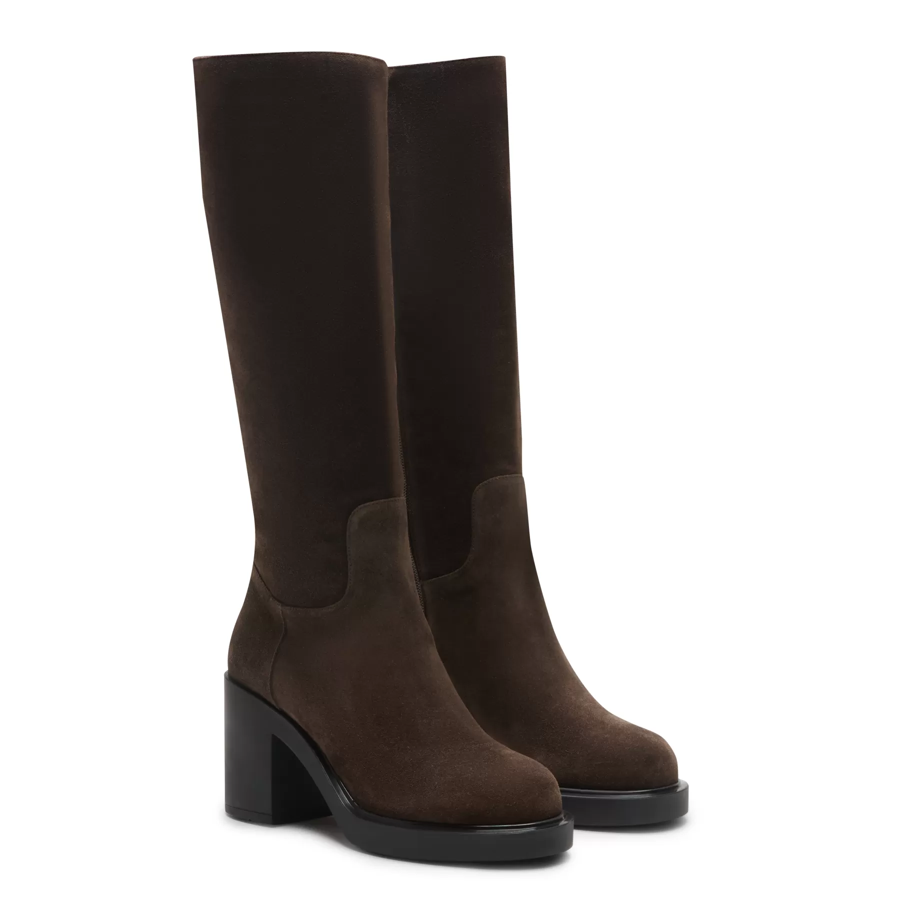 Shop Fratelli Rossetti Stivale in suede colore - Cacao