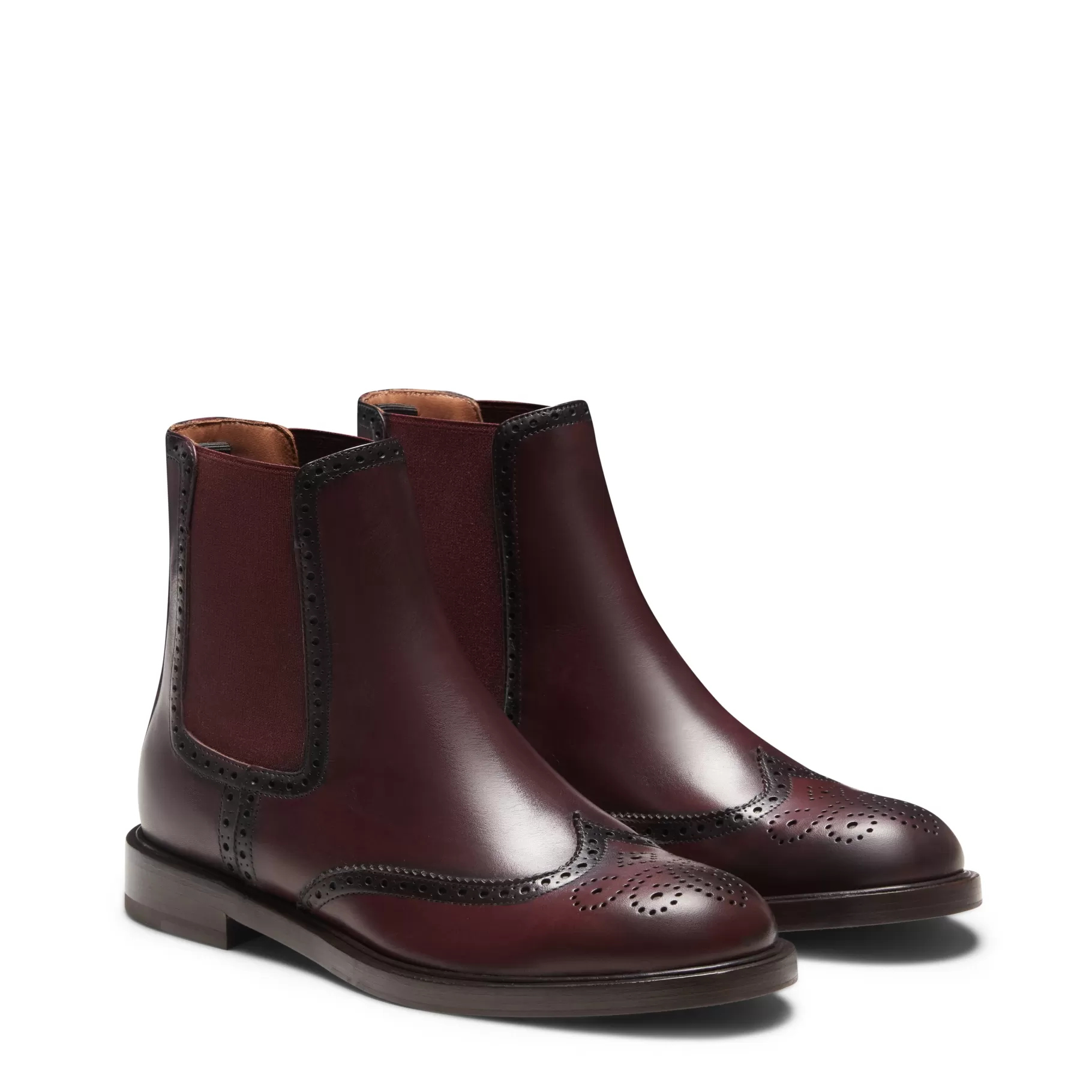 Store Fratelli Rossetti Stivaletto Beatles in pelle da donna colore - Granata