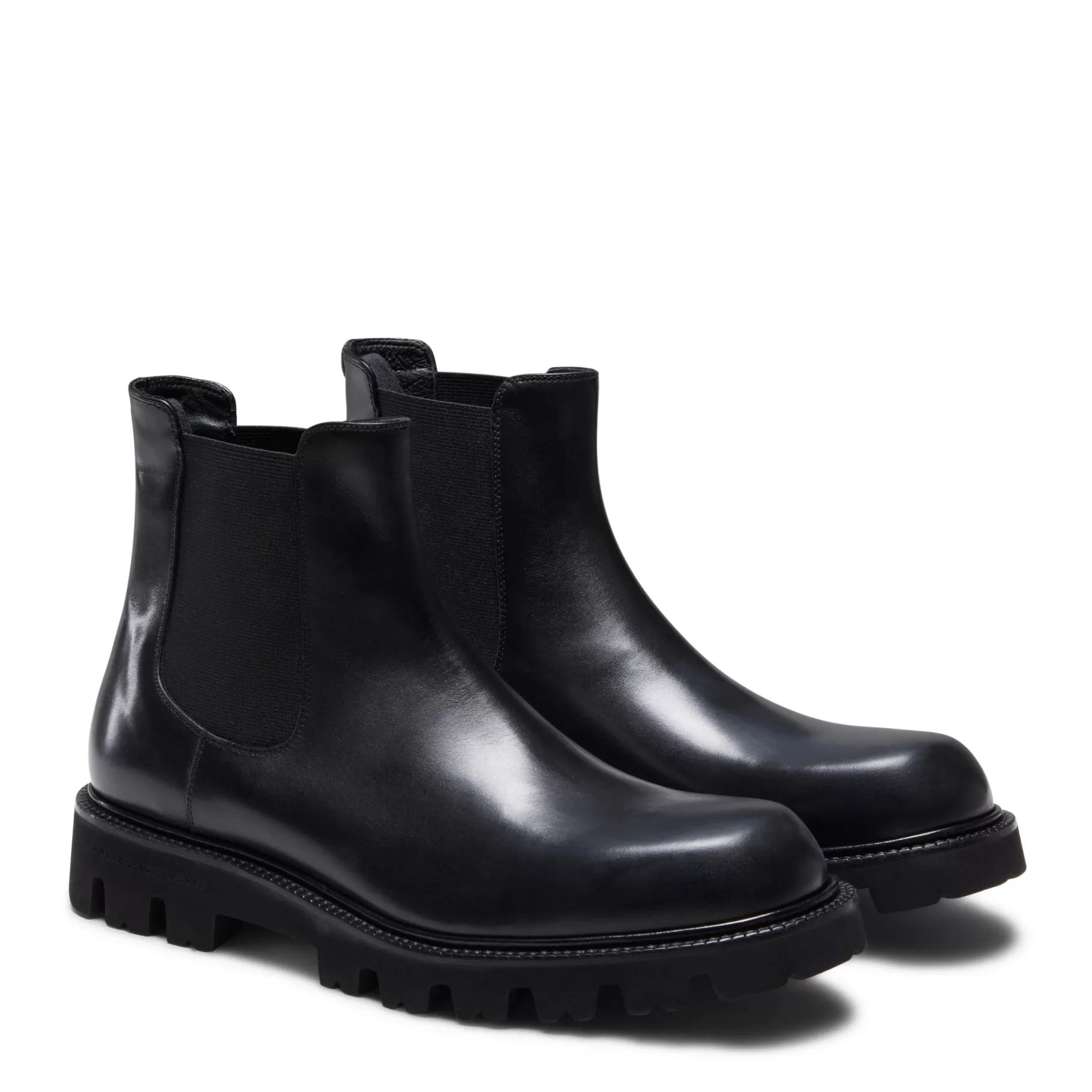 Discount Fratelli Rossetti Stivaletto beatles in pelle da uomo colore - Nero