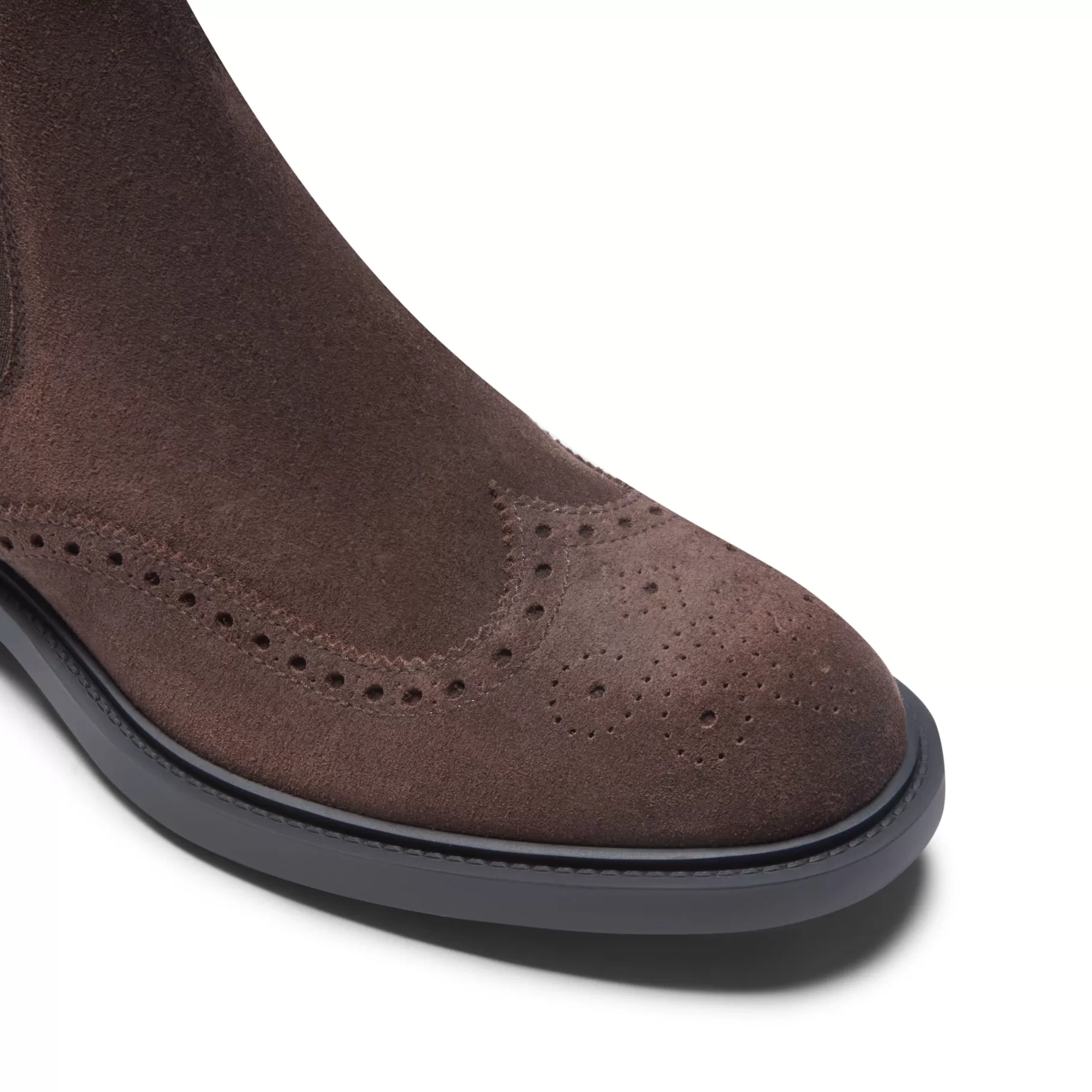 Outlet Fratelli Rossetti Stivaletto beatles in suede da uomo colore - Cacao