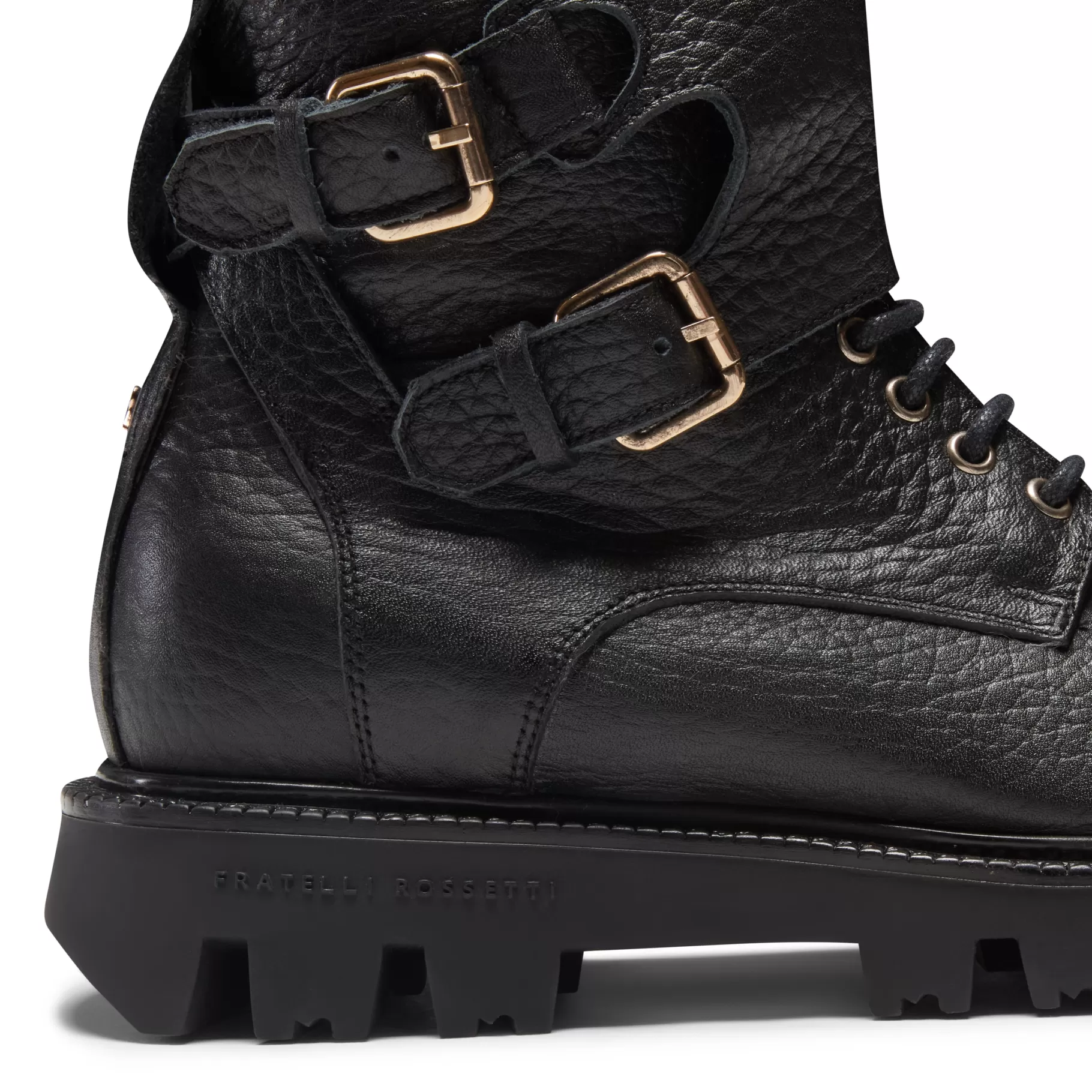 Best Sale Fratelli Rossetti Stivaletto biker in pelle colore - Nero