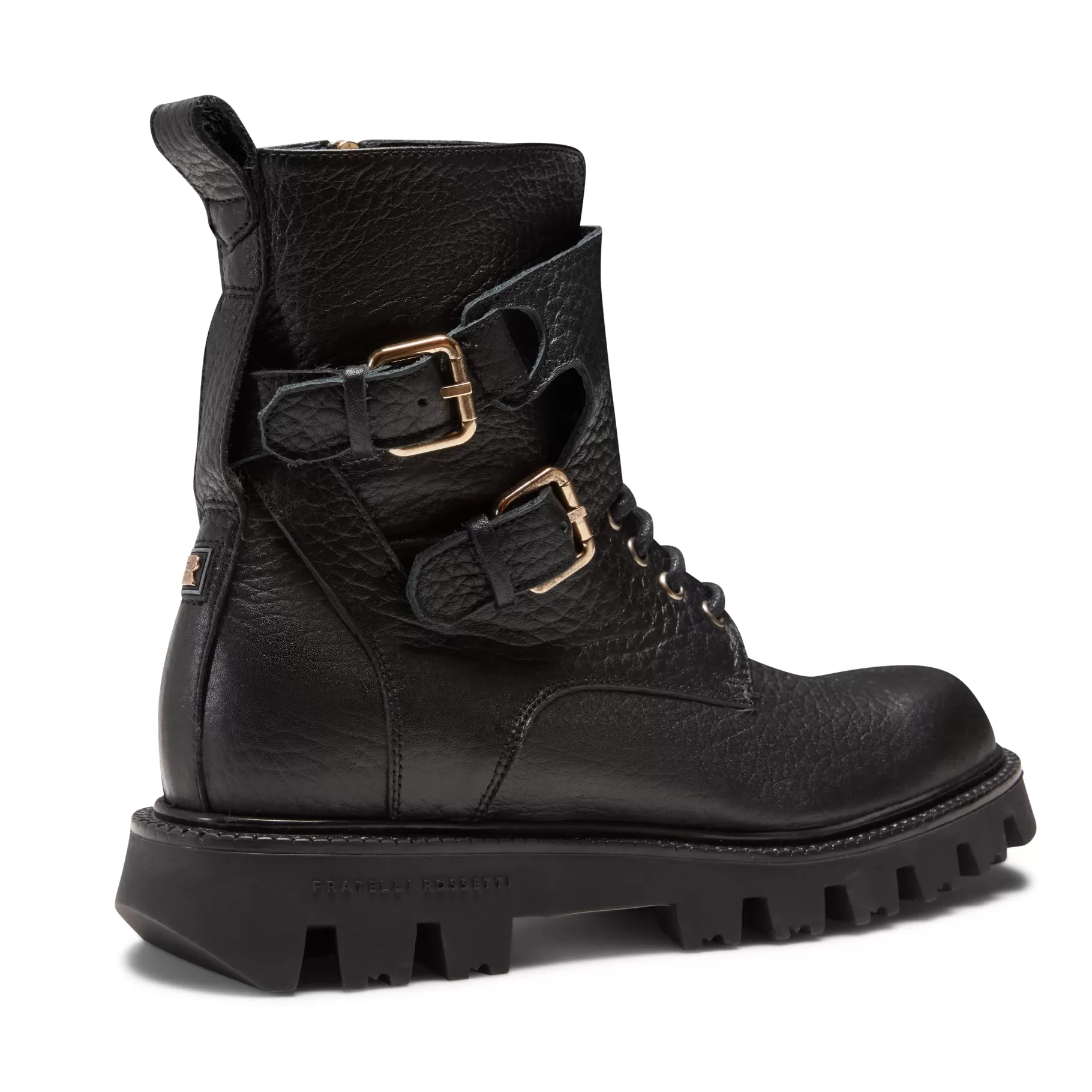 Best Sale Fratelli Rossetti Stivaletto biker in pelle colore - Nero