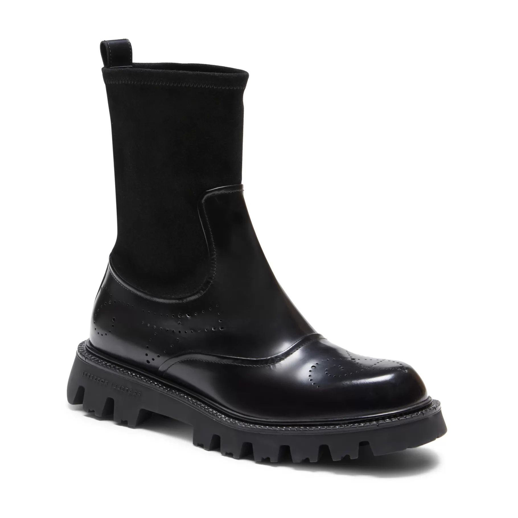 Hot Fratelli Rossetti Stivaletto in pelle e suede da donna colore - Nero