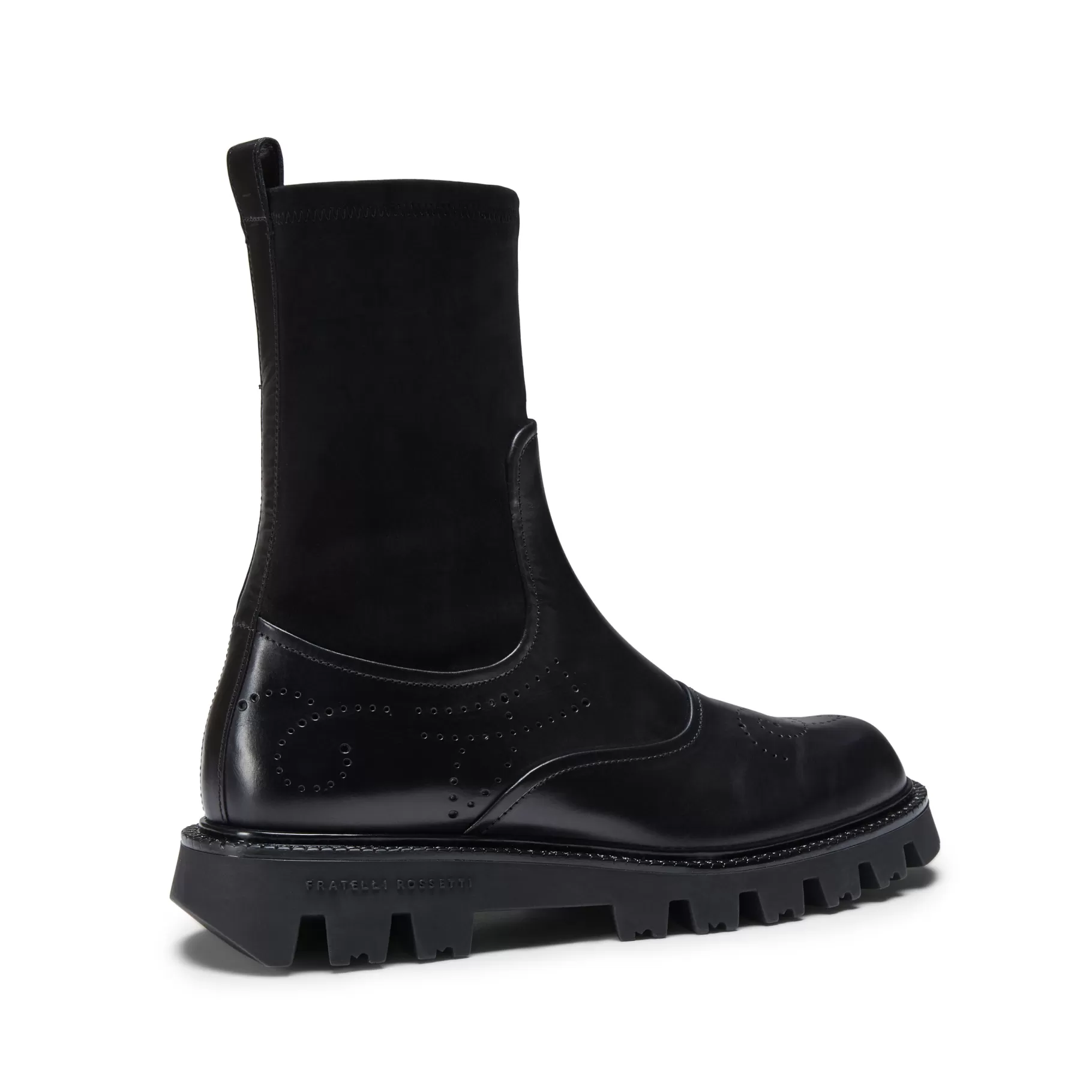 Hot Fratelli Rossetti Stivaletto in pelle e suede da donna colore - Nero