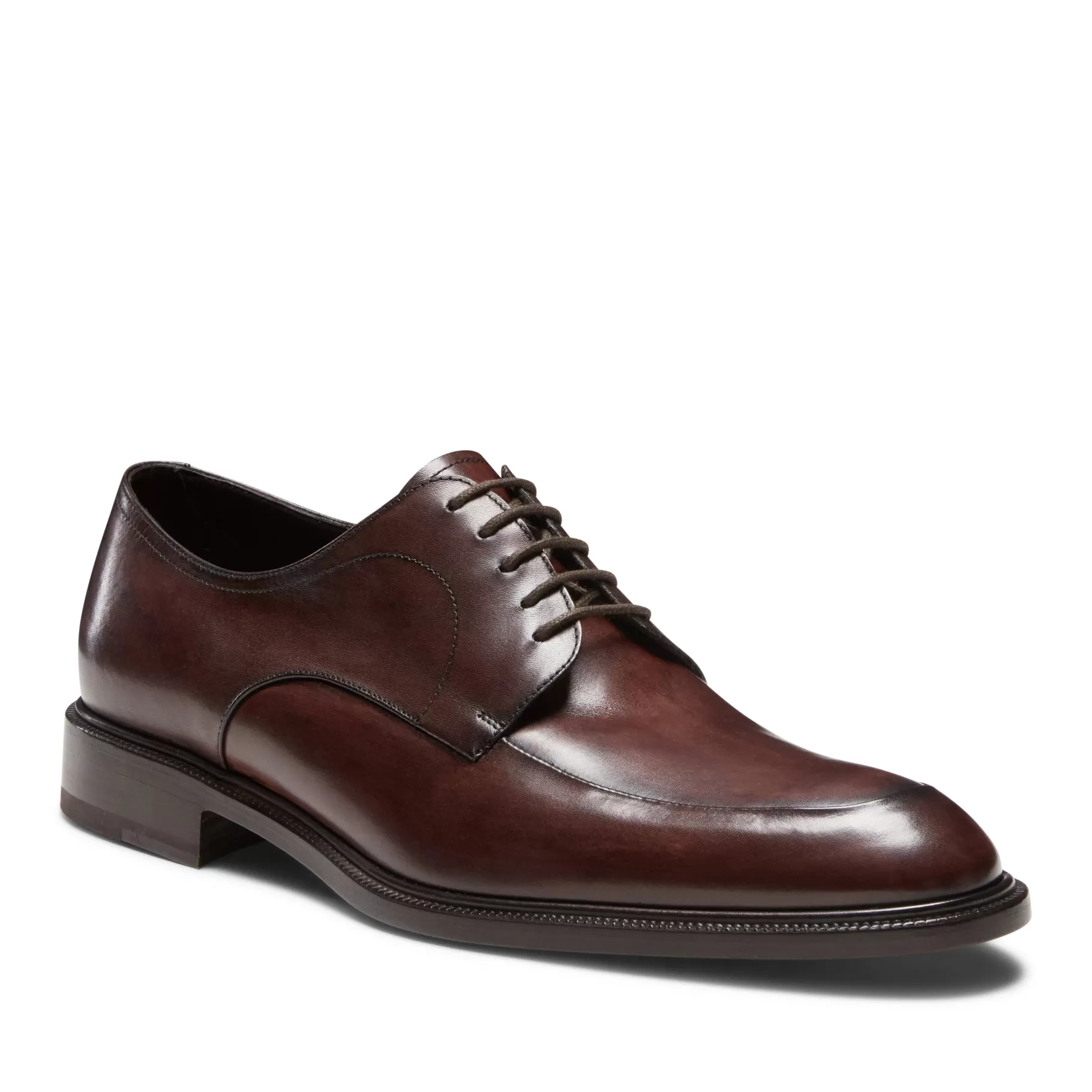 Clearance Fratelli Rossetti Stringata Derby da uomo in pelle colore marrone- Marronescuro