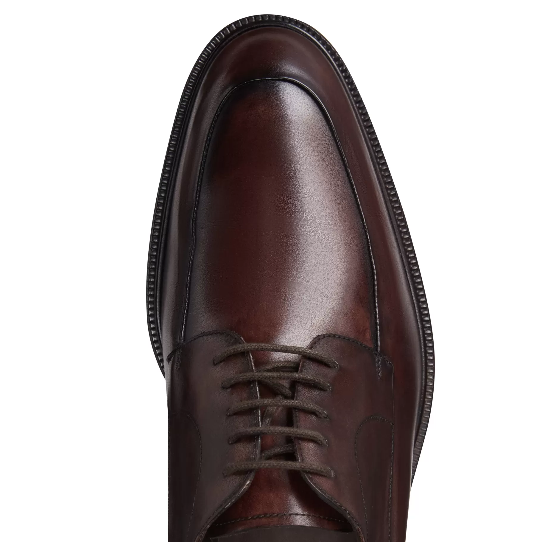 Clearance Fratelli Rossetti Stringata Derby da uomo in pelle colore marrone- Marronescuro