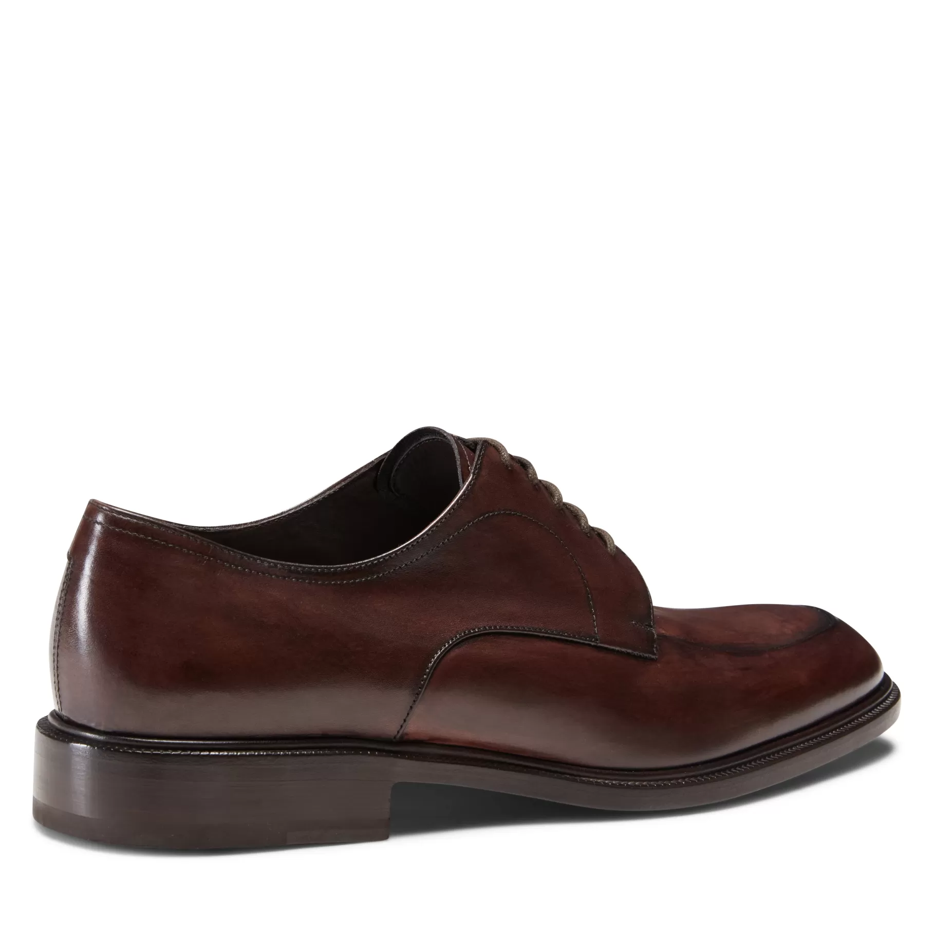 Clearance Fratelli Rossetti Stringata Derby da uomo in pelle colore marrone- Marronescuro