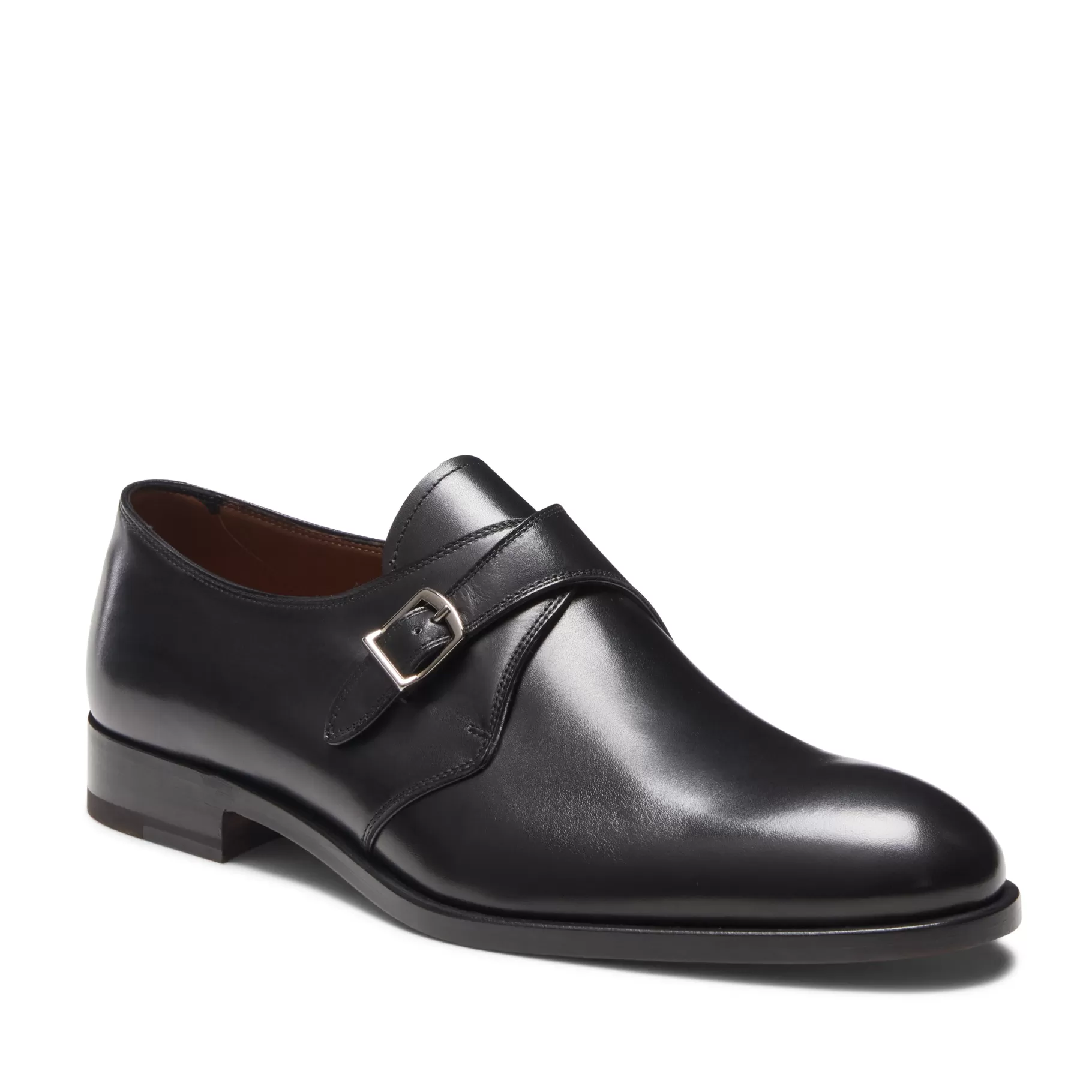 Flash Sale Fratelli Rossetti Stringate e doppia fibbia in pelle colore - Nero