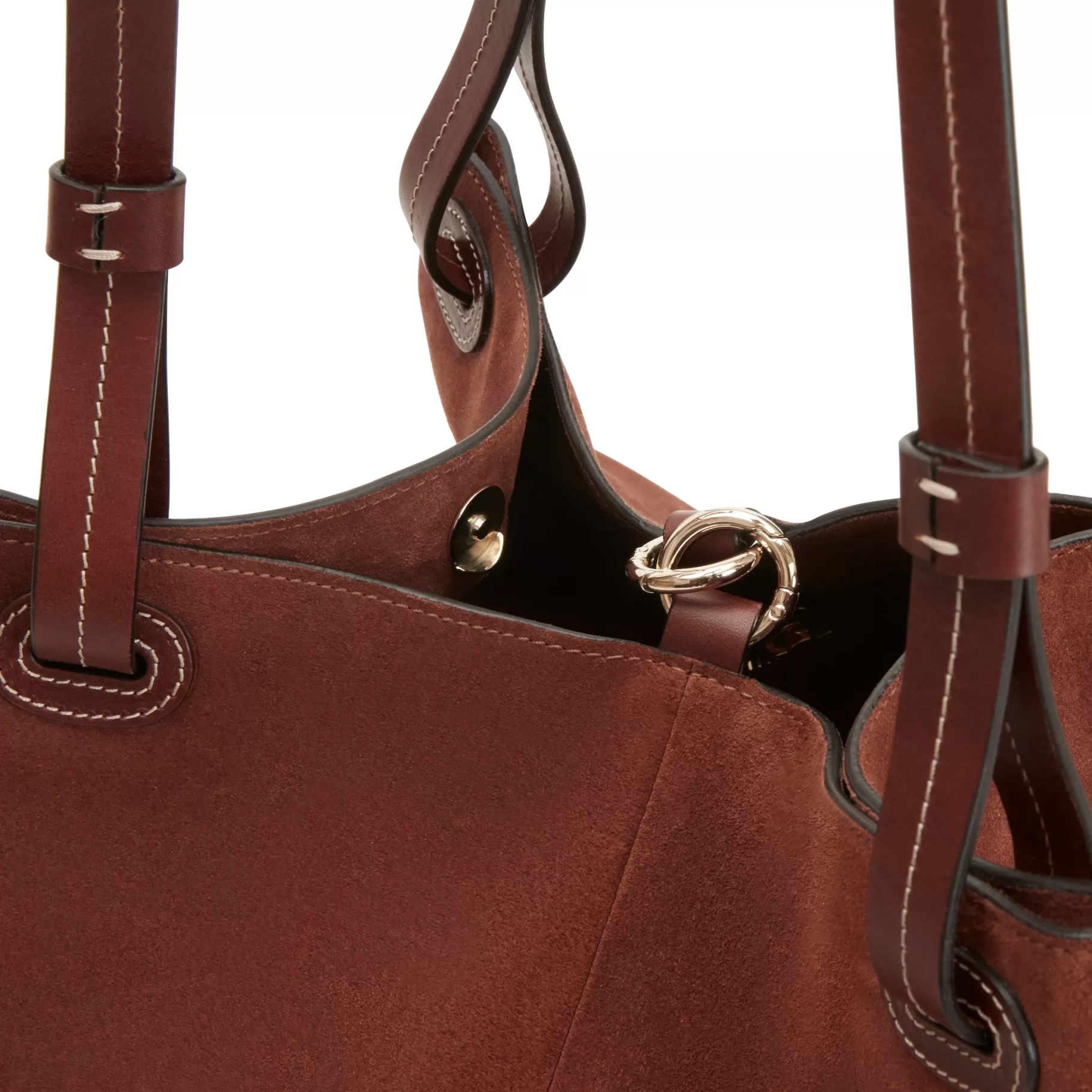 Cheap Fratelli Rossetti Tote bag in suede colore cuoio-